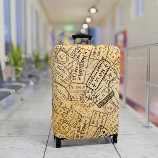 Personalized Luggage Cover - Suitcase and Baggage Protection - Polyester/Spandex Material