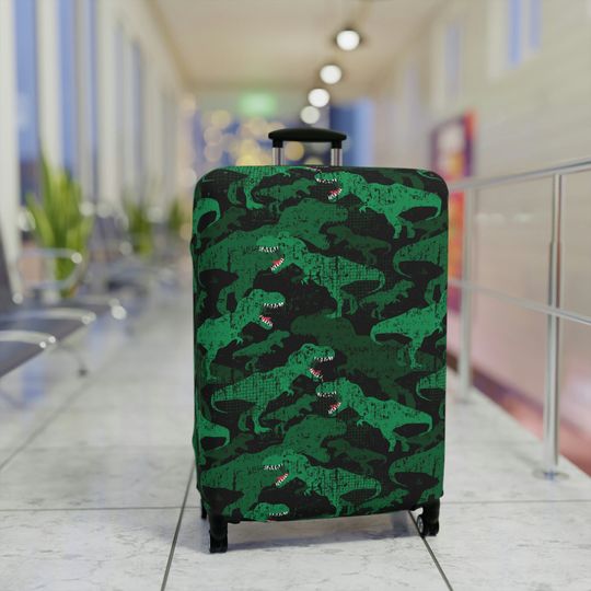 Kids dinosaur camo suitcase cover Designed Luggage Cover Modern Luggage Protector Suitcase
