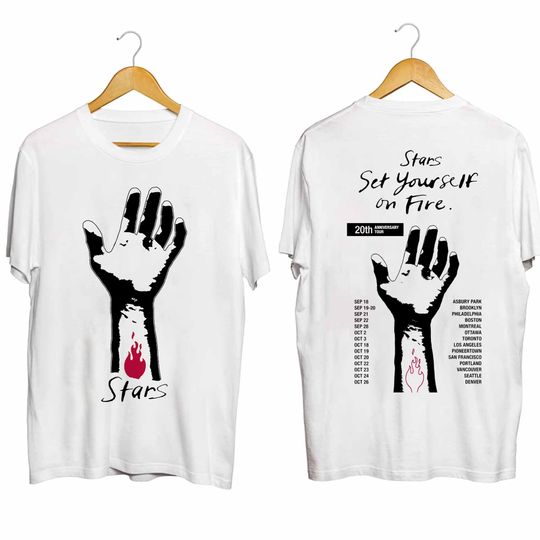 Stars - Set Yourself on Fire 20th Anniversary Tour 2024 Double Sided Shirt