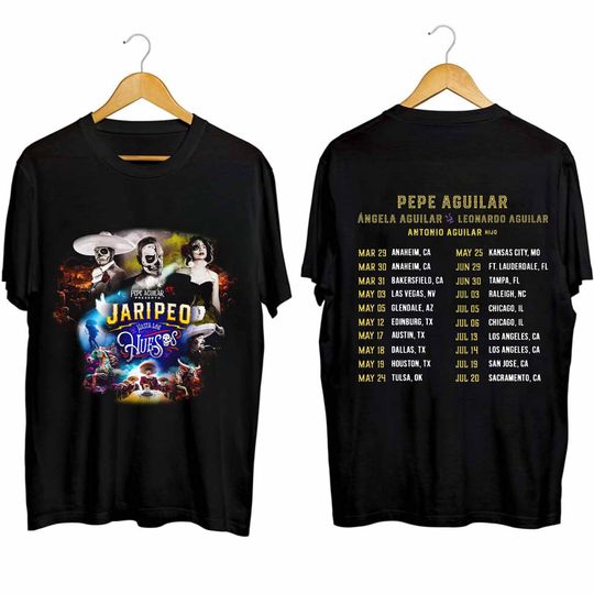 Pepe Aguilar Jaripeo Hasta Los Huesos Tour 2024 Double Sided Shirt