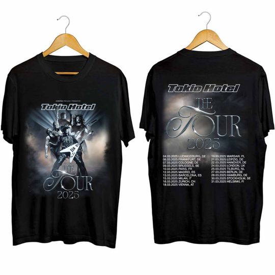 Tokio Hotel Tour 2025 Double Sided Shirt