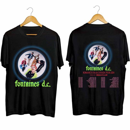 Fontaines DC 2024 Tour Double Sided Shirt