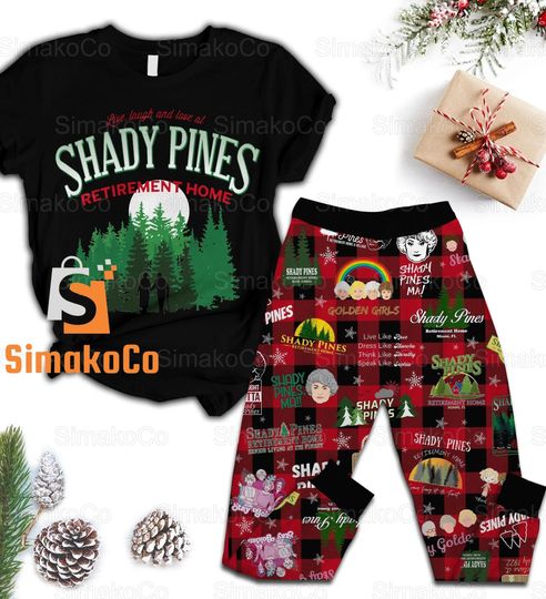 Shady Pines Pajamas Set, Golden Girl Pajamas Set, Movie Pajamas