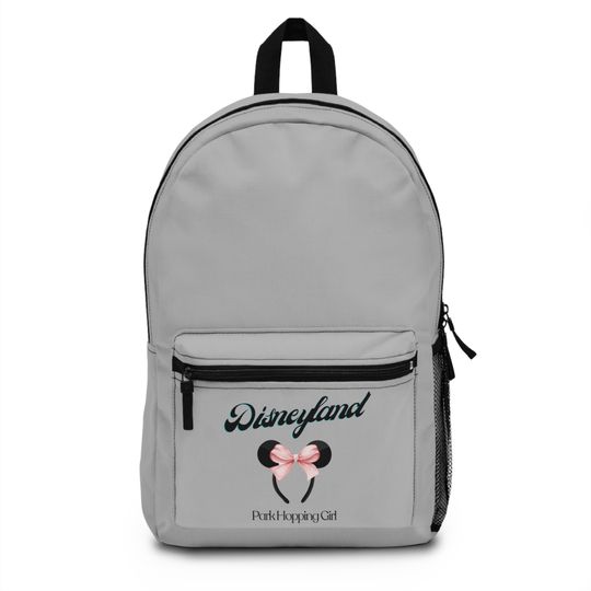 Disneyland Park Minnie Ears Simple Design Custom Name School Backpack