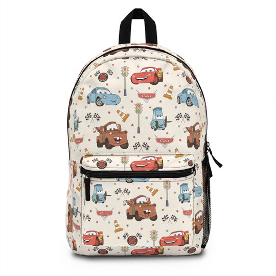 Pixar Cars Disney Back to School Travel Disney Trip Accessories Custom School Backpack