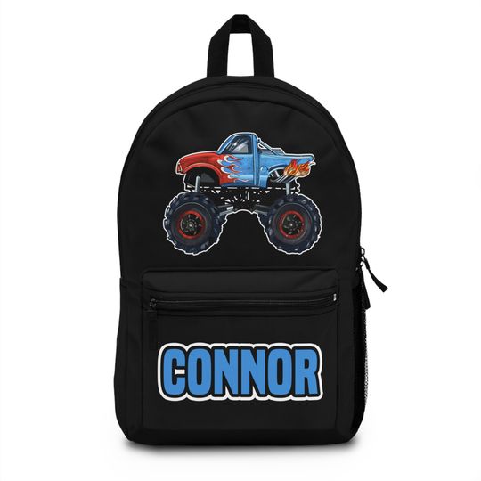 Monster Truck Disney Movie Custom Name Personalized Gift School Backpack