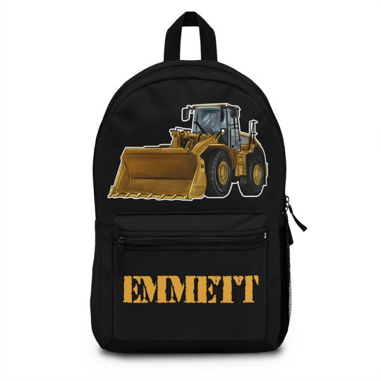 Construction Gift Favor Boy Personalized Custom Name Kids School Backpack