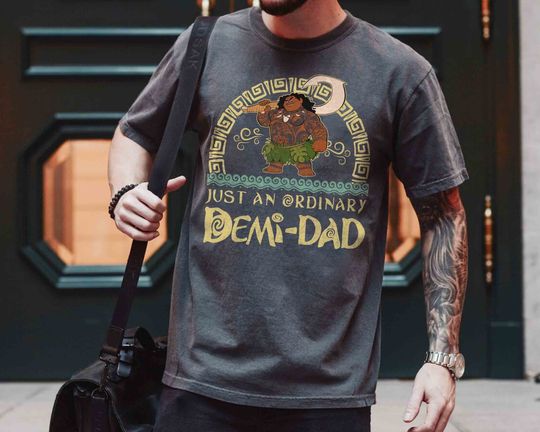 Maui Just An Ordinary Demi Dad Retro T-shirt, Disney Moana Father's Day Gift Ideas