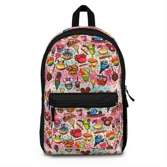 Rainbow Park Snacks Theme Park Disney World Custom Gift School Backpack