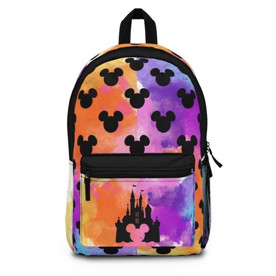 Disney Castle Watercolor Custom Gift School Backpack