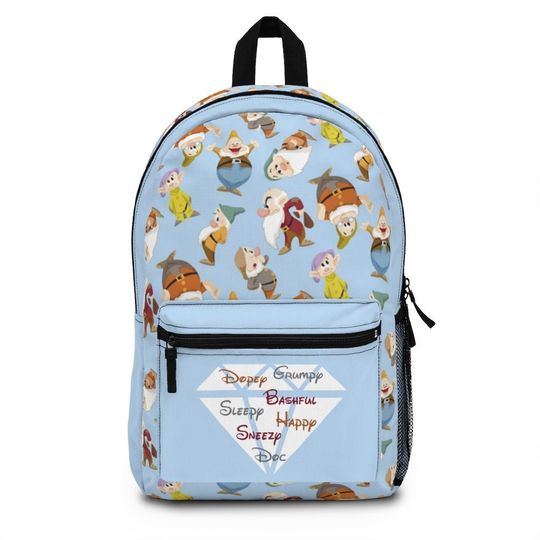 Disney Seven Dwarfs Snow White Design Custom Gift School Backpack