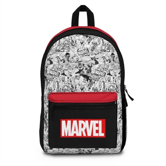 Comics Avengers Captain America Black Widow Disney Mar vel Custom Gift School Backpack