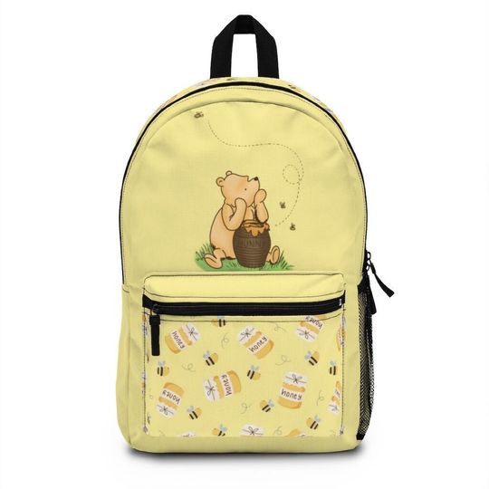 Classic Winnie The Pooh Honey Bees Custom Gift School Backpack