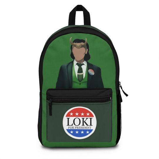 President Loki God of Mischief Custom Gift School Backpack