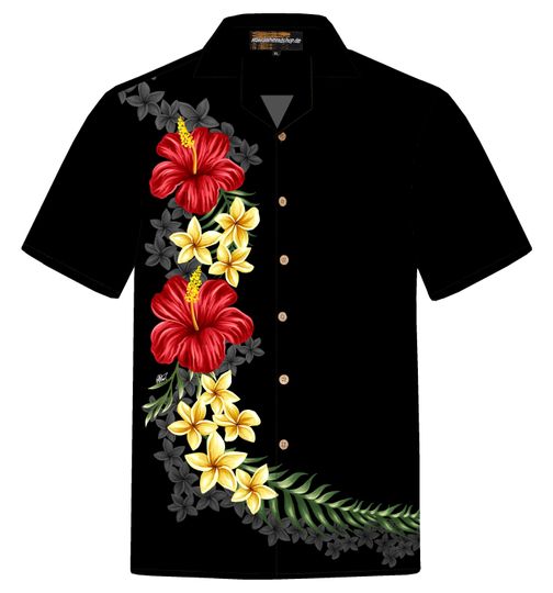 Hawaiian Shirt "Black Elegance" for men
