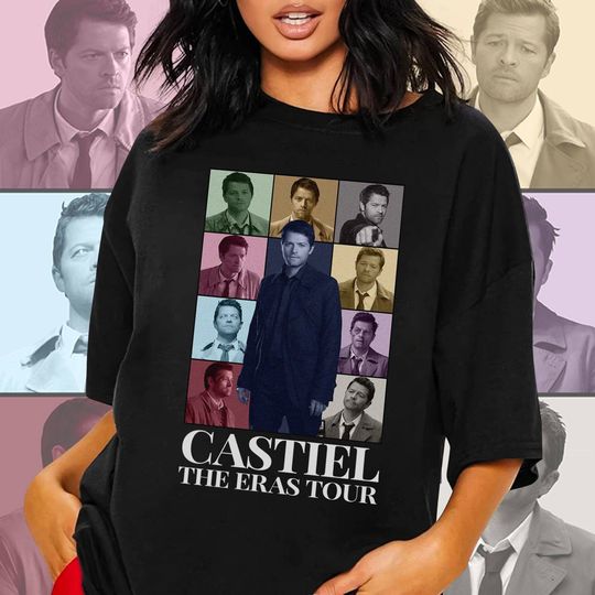 Castiel Supernatural Eras Tour Shirt, Castiel Supernatural Vintage T-Shirt