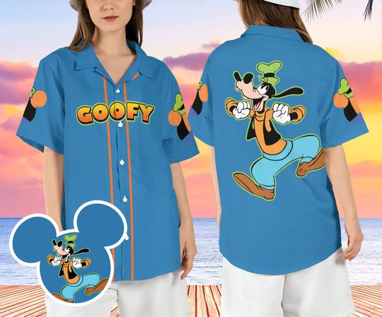 Disneyland Goofy a Movie Hawaii Shirt, Goofy Beach Aloha Shirt