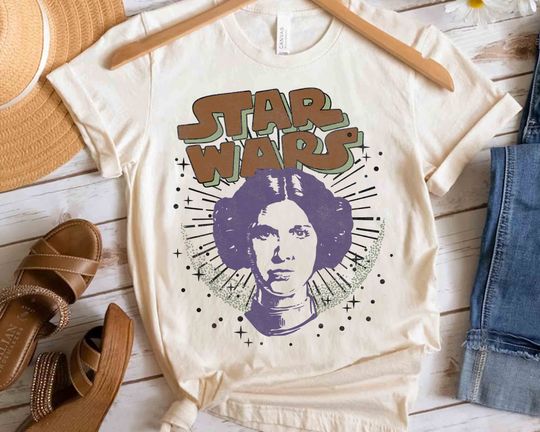 Star Wars Princess Leia Rebels Celestial Portrait Retro Shirt, Galaxy's Edge Unisex T-shirt