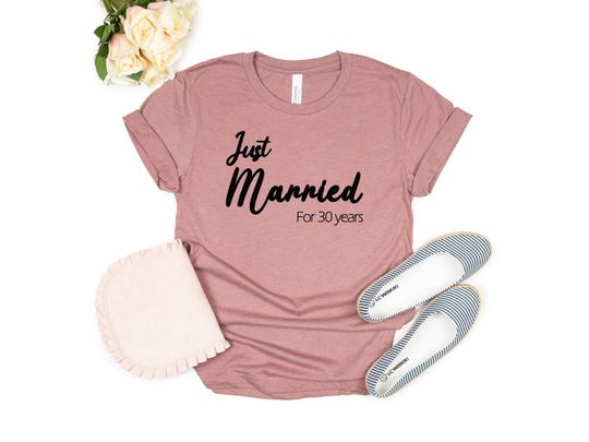 30th Wedding Anniversary Shirts | 30th Wedding Tees | 30th Anniversary | Tank-Top | Married 30 Years Mom Dad Mother Father Gift