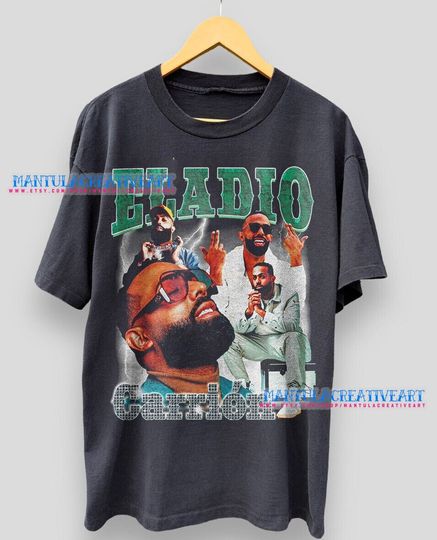 Eladio Carrin Vintage Shirt, Hip hop RnB Rap Unisex Homage Tee,inspired Morena Fans Gift