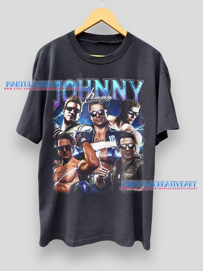 Johnny Cage Vintage Shirt, Johnny Cage MK Game Inspired 90' TShirt