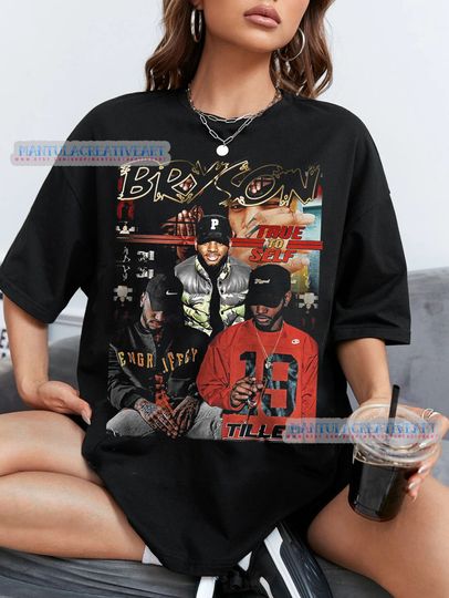 BRYSON TILLER Unisex Vintage 90s Style Retro Shirt, Rap Hip Hop Bryson T Shirt