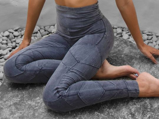 High Waist Leggings | Organic Cotton | Designer Urban Yoga Pants | Active or Lounge wear