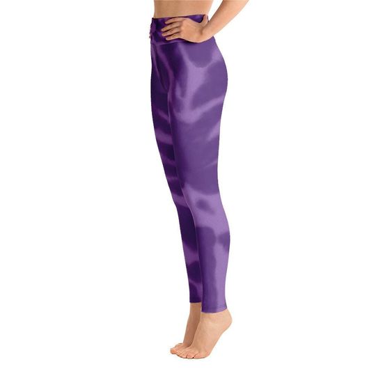 Purple Tie-DyeYoga Leggings