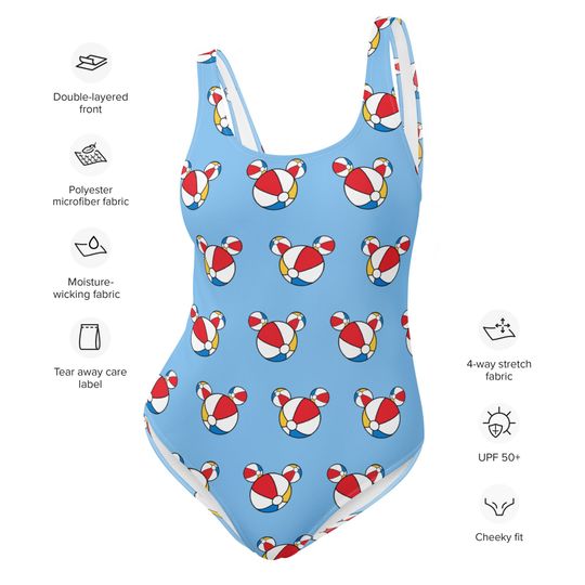 Mickey Beachball One-Piece Swimsuit, Disney Vacation outfit