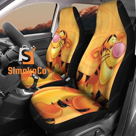 Disney Tigger Car Seat Covers, Tigger Car Accessory, Tigger Car Seat Covers