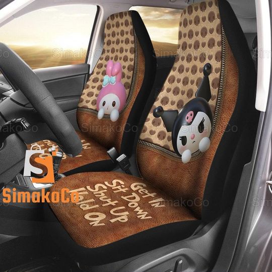 My Melody And Kuromi Car Seat Covers, Car Accessory
