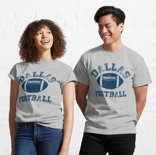 Dallas Distressed Pro Football Team Sweatshirt Classic T-Shirt