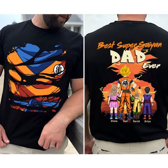 Custom Dad Shirt, Personalized Best Super Dad Ever Shirt, Super Dad Shirt