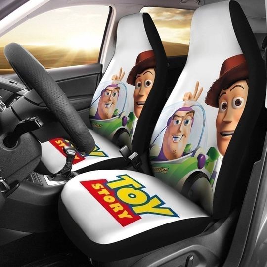 Toy Story Car Seat Covers Set | Woody Buzz Lightyear Car Accessories | Bo Peep Slinky Dog Seat Cover For Car