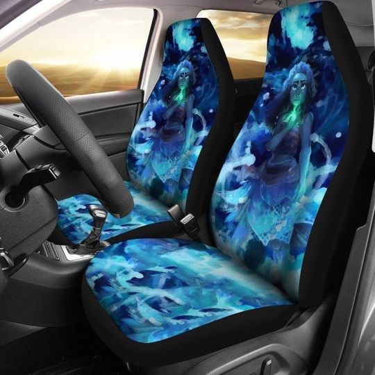 Watercolor Moana Car Seat Covers Set | Moana Princess Car Accessories | Moana Maui Seat Cover For Car