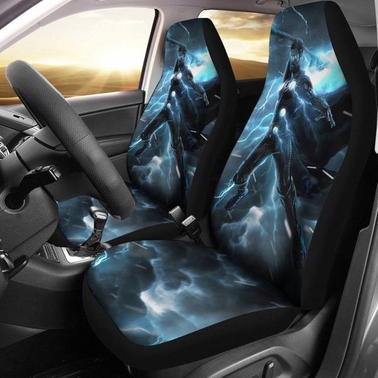 Thor Love and Thunder Car Seat Covers Set | Thor Odinson Car Accessories | Avengers Superhero Seat Cover For Car