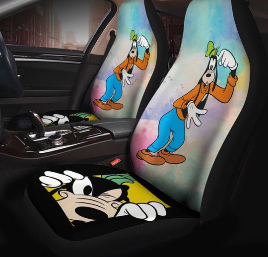 Disneyworld Goofy Car Seat Cover | Silly Goofy Car Seat Protector | Disneyland Goofy Dog Car Decor Car Accessories