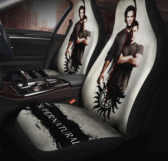 Supernatural Movie Car Seat Covers Set | Sam And Dean Winchester Car Accessoriesor Car