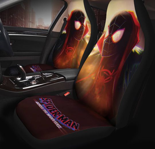 Spider-man Across The Spider-verse Car Seat Covers | Spider Man Miles Morales Car Accessories
