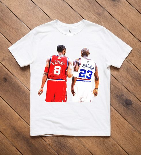 Kobe Bryant Michael Jordan All Star Chicago Bulls LA Lakers MJ Kobe NBA Basketball T-Shirt