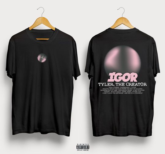 Tyler, The Creator Rapper Pink Graphic Oversized Double Side T-shirt