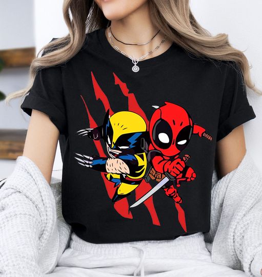 Funny Marvel Deadpool And Wolverine Shirt, Funny Movie