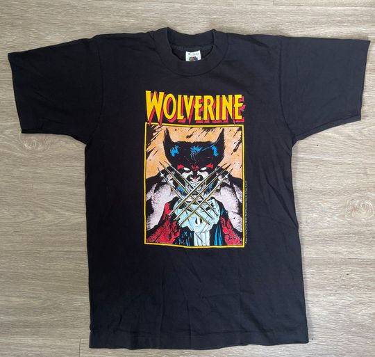 Vintage 1989 Marvel Comics Wolverine X Punisher T-shirt