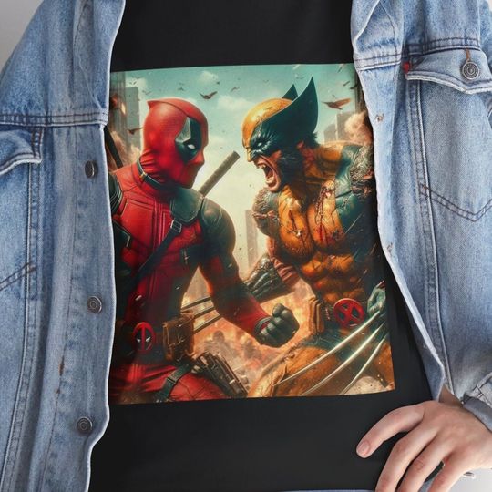 Deadpool & Wolverine Face-off Unisex T-shirt