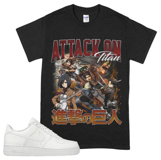 Shingeki no Kyojin Levi Shingeki AO Titan Homage Graphic Bootleg Retro 90's Fans Unisex T-Shirt