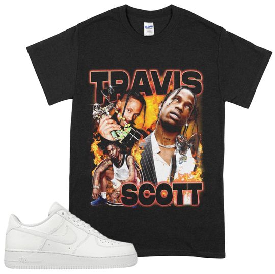 Travis la Flame, Retro Travis Cactus Jack Tee, Bootleg Retro 90s Y2k T-Shirt, Rap Hip Hop Gift for Her Him
