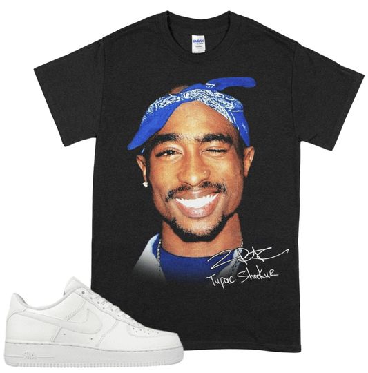 Vintage 90s 2Pac Tupac Shakur TShirt, Tupac Big Face Head Vintage Style Graphic Hip Hop T-Shirt