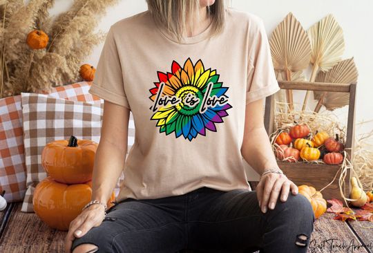 Love Is Love Shirt, Flower Shirt, Human Rights Shirt