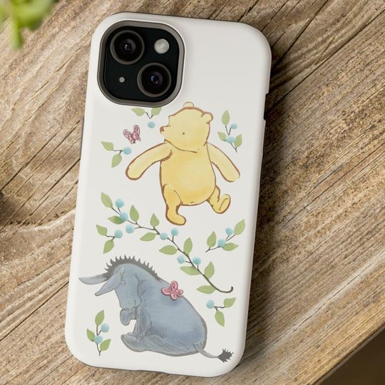Winnie The Pooh And Eeyore Elegant Vintage iPhone Cases