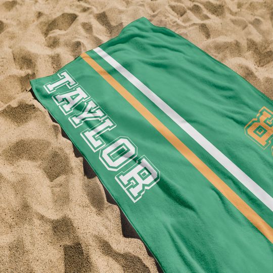 Team Members Name Personalized Beach Towel, Custom Name Beach Towel, School Team Name Towels, Towel For Sport Teams, Baseball Team Towel